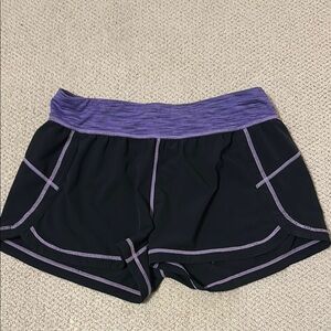 Jo+Jax Black and Purple Athletic Shorts